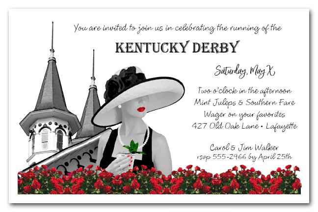 Kentucky Derby Party Invitations Set Of 40 With Envelopes And Free Shipping Agrohort Ipb Ac Id